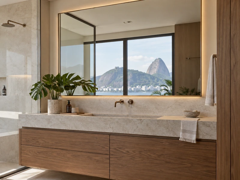 Espelho sob medida para banheiro e decoração